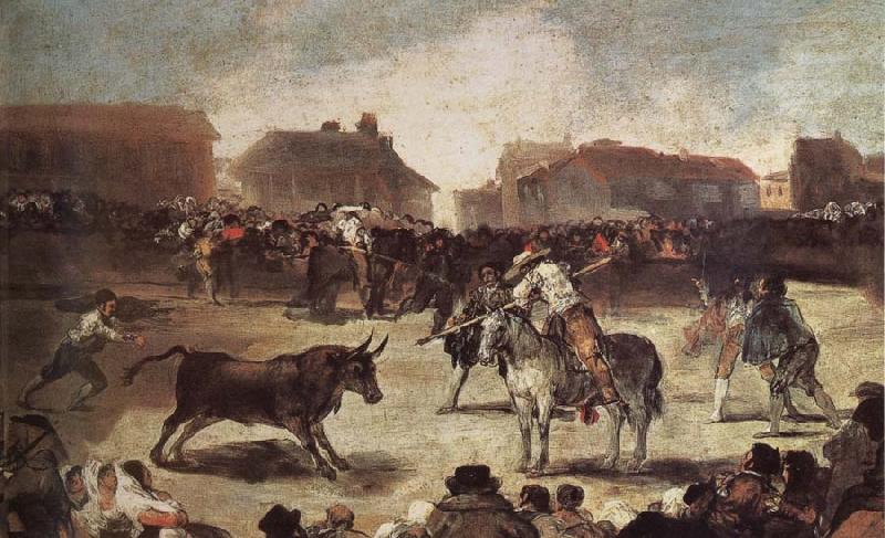 Francisco Goya The Bullfight Sweden oil painting art